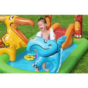 190L Jurassic Splash Water Play Centre, Bright Dinosaur Theme with Slide