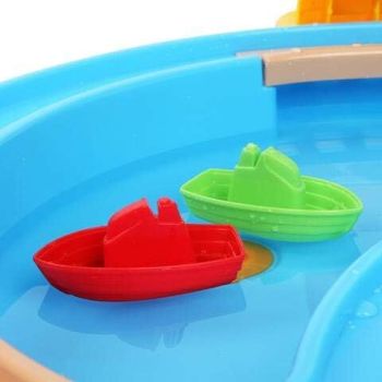 Outdoor Sand and Water Table Toy with Umbrella (28 Pcs Accessories)