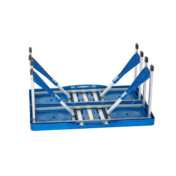 Foldable Lightweight 4-seater Camping Table Set - Blue