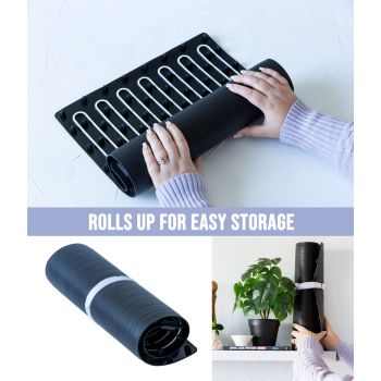 Electric Warming Mat Adjustable 3-Level Heat, Rollable & Portable Hot Plates Heat Pad