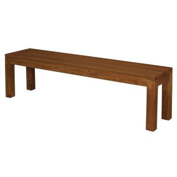 Large Tilda Solid Mahogany Bench (Light Pecan)