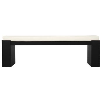 Adelle Solid Mindi Timber Bench - Large (Black)