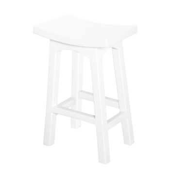 Tokyo Timber Kitchen Counter Stool (White)