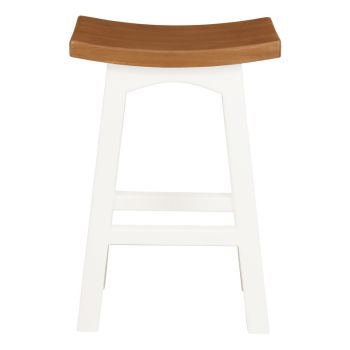 Tokyo Timber Kitchen Counter Stool (White Caramel)