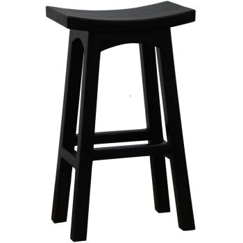 Tokyo Solid Mahogany Timber Barstool (Chocolate)