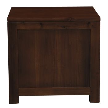 Amsterdam Solid Mahogany Timber 1 Drawer Bedside Table (Mahogany)