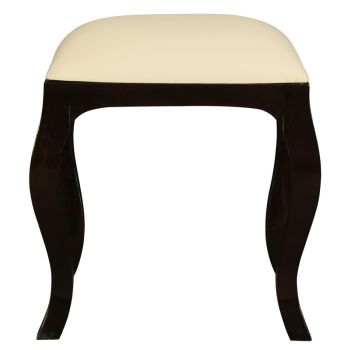 Eloise Cabriole Leg Dressing Stool (Chocolate)