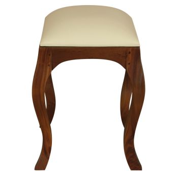 Eloise Cabriole Leg Dressing Stool (Mahogany)