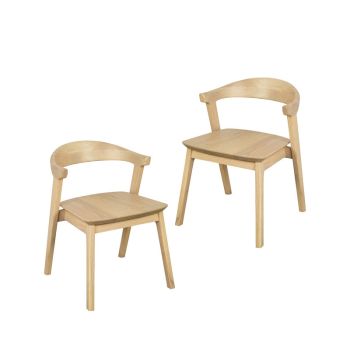 Fynn Oak Dining Chair - Set of 2 (Natural)