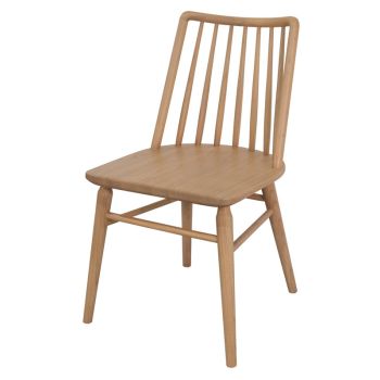 Riviera Solid Oak Dining Chair - Set of 2 (Natural)