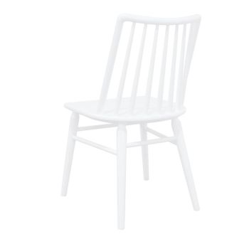 Riviera Solid Oak Dining Chair - Set of 2 (White)