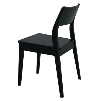 Providence Solid Oak Dining Chair - Set of 2 (Black)