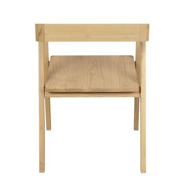 Kyoto Solid Oak Arm Chair - Set of 2 (Natural)