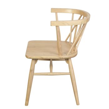 Sierra Cross Back Oak Chair - Set of 2 (Natural)