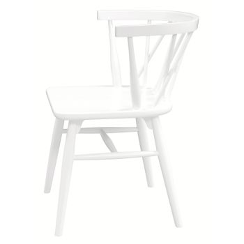 Sierra Cross Back Oak Chair - Set of 2 (White)