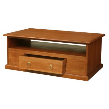 Tasmania 2 Drawer Coffee Table - Light Pecan