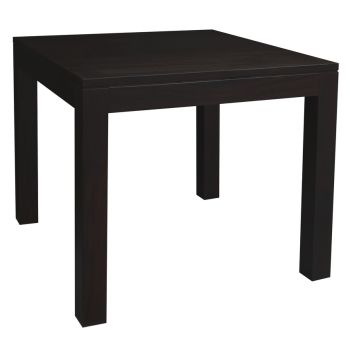 Amsterdam Solid Mahogany Timber Dining Table 90 x 90 cm (Chocolate)