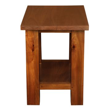 Tokyo Solid Mahogany Timber Lamp Table (Light Pecan)