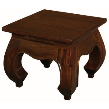 Dynasty Solid Mahogany Timber Lamp Table (Mahogany)