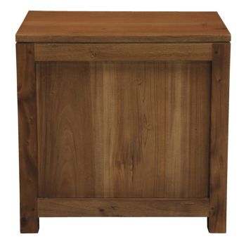 Paris 1 Drawer Solid Mahogany Timber Lamp Table (Light Pecan)