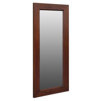 Manhattan Solid Timber Frame Wall Mirror - Mahogany