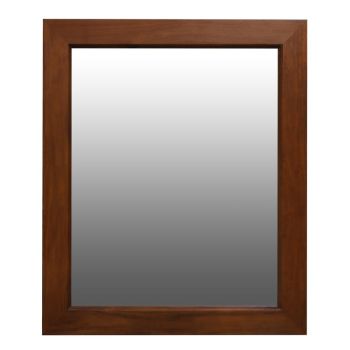 Ascott Solid Timber Frame Wall Mirror - Mahogany