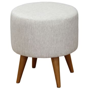 Manhattan Round Ottoman (Light Grey)