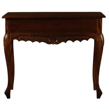 Sierra Carved 1 Drawer Sofa Table (Mahogany)