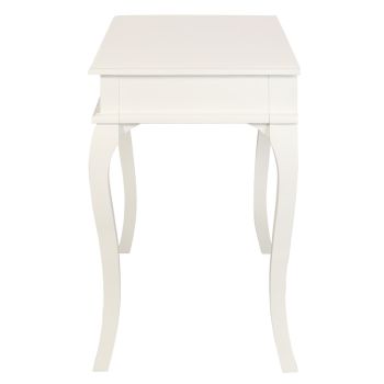 Queen Ann 1 Drawer Sofa Table (White)