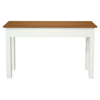 2 Drawer Straight Leg Sofa/Hall Table (White Caramel)