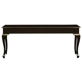 Queen Anne 3 Drawer Sofa Table - Chocolate