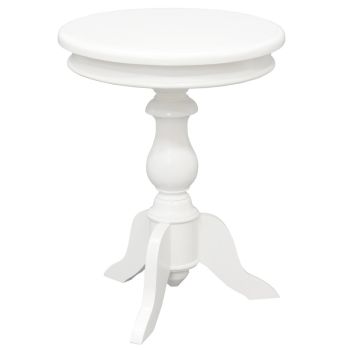 Milano Round Wine Table (White)