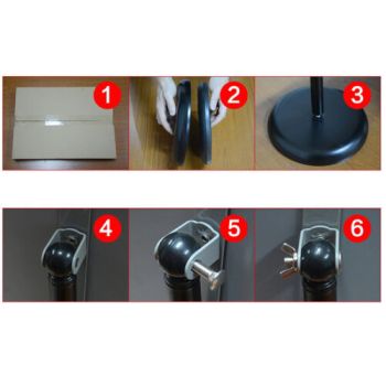 A3 Floor Poster Stand Foyer Pedestal Sign Holder Business Menu Display Stand