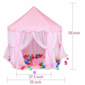 Kids Girls Boys Playhouse Play Tent Pop Up Castle Princess Indoor Outdoor Tent 