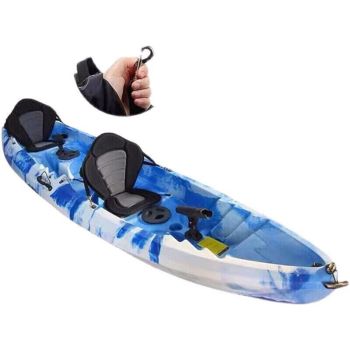 Adjustable Canoe Kayak Seat Padded Detachable BackPack Hooks With Storage Bag