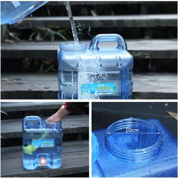 Portable Water Bucket 20L Camping Water Container Outlet Tap Barrel Outdoor