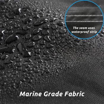 Heavy-Duty Marine Grade 17ft-19ft / 5.2m-5.8m Trailerable Jumbo Boat Cover 420D