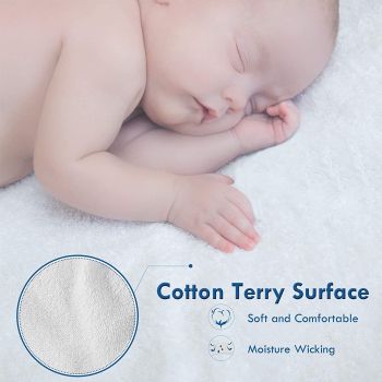Fully Fitted Waterproof Cotton / Non Woven Mattress Protector Cover Double