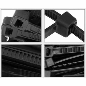 Cable Ties Zip Ties Nylon UV Stabilised 500pc Bulk Black Cable Tie 150mm x 2.5mm