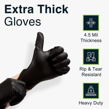 6g Flexible Disposable Nitrile Gloves For Mechanic Work Food Prepa 200pcs XL