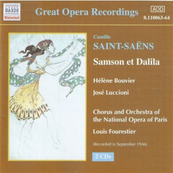 Saint Saens Samson And Delilah - Bouvier: Luccioni: Paris N O Cd Album