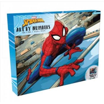 Spiderman Web Crawler Art by Numbers