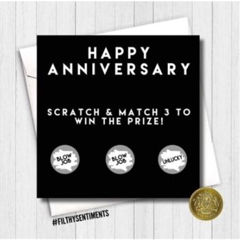 Filthy Sentiments – Anniversary Scratch Card