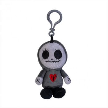 Plush Keychain Skull Gnome