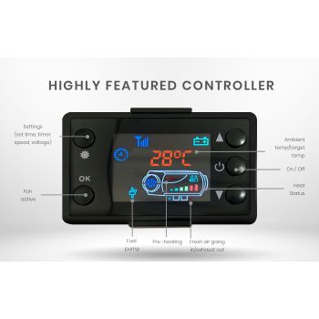 Diesel Air Heater 12V Caravan Air Motorhome 5kW All-in-one Car Camper Parking Trailer Heating