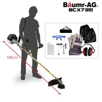 Baumr-AG 65CC Brushcutter Whipper Snipper Trimmer Brush Cutter Multi Pole Tool
