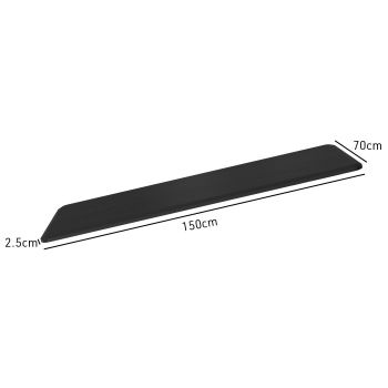 FORTIA 150x70cm Desktop, for a Height Adjustable Desk, Premium MDF, Black