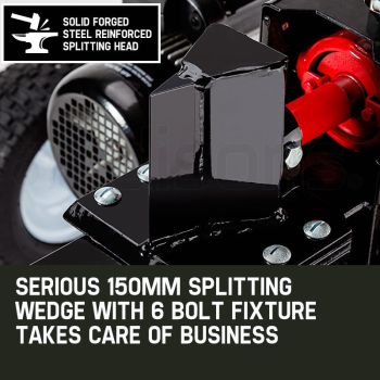 Baumr-AG 20 Ton Electric Log Splitter 20T Heavy-Duty Wood Cutter Hydraulic Fire Wood Block Axe