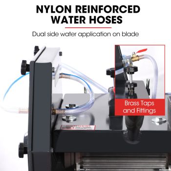 BAUMR-AG 2200W 450mm 18" Brick & Masonry Table Saw, Electric Tile Concrete Cutting, with Stand