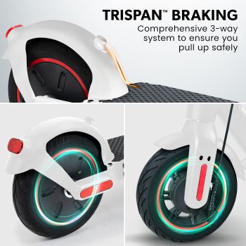 VALK Synergy 7 Electric Scooter, 500W 15Ah, AU Compliant, Motorised eScooter for Adults, White